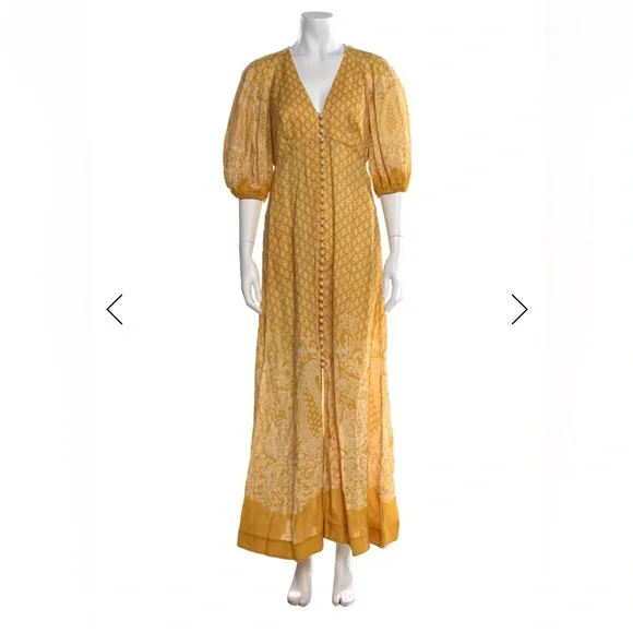 Zimmermann Golden Yellow Dress Zimmermann Golden Yellow Dress